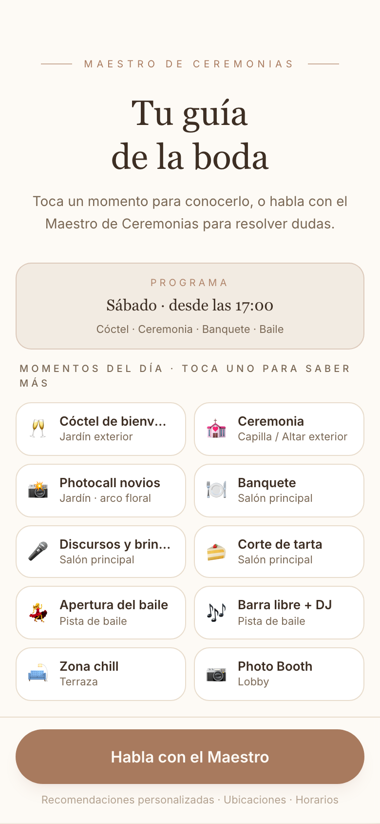 Maestro de Ceremonias — Boda de Marta & Jordi