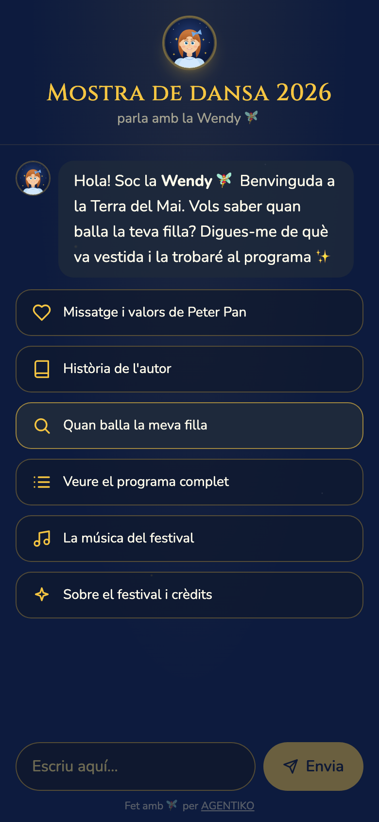 Wendy — Mostra de Dansa 2026 — Peter Pan